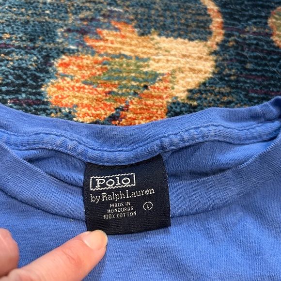 Ralph Lauren Blue Tee with Polo Bear in Red Jacket - Picture 5 of 5